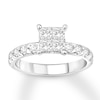 Princess-cut Diamond Engagement Ring 1-1/2 ct tw 14K White Gold