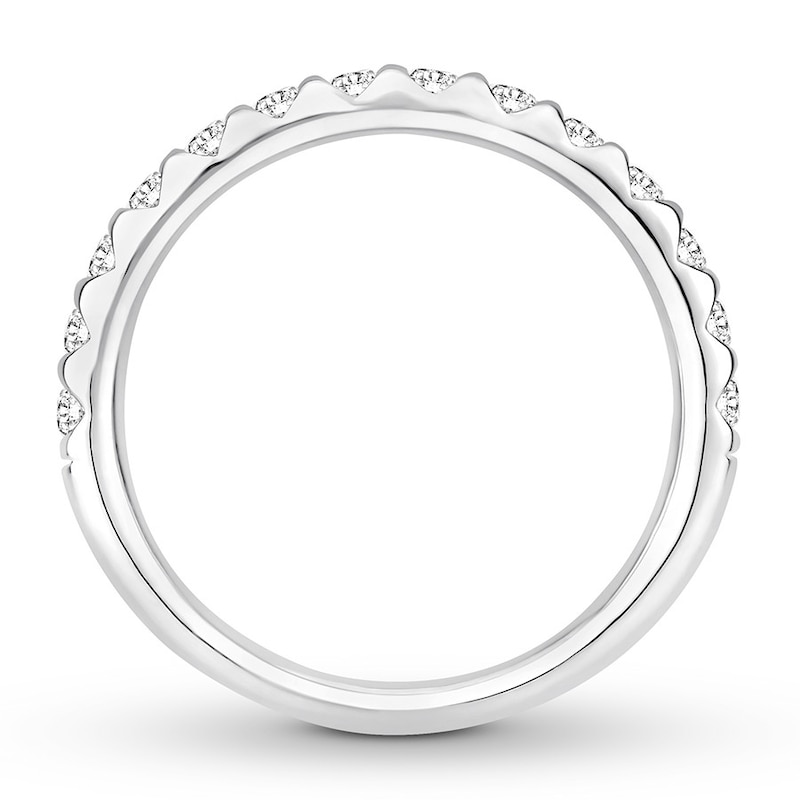 Main Image 2 of Now + Forever Diamond Wedding Band 1/2 ct tw Round-cut 14K White Gold