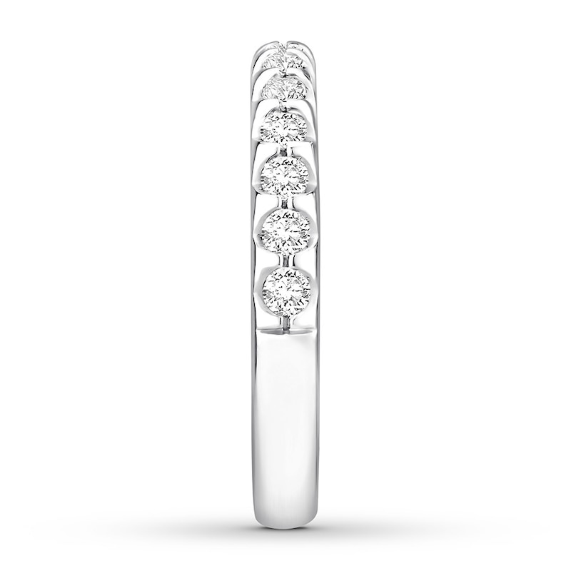 Main Image 3 of Now + Forever Diamond Wedding Band 1/2 ct tw Round-cut 14K White Gold