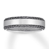 Thumbnail Image 1 of Neil Lane Men's Black Diamond Band 1/2 ct tw 14K White Gold