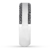 Thumbnail Image 2 of Neil Lane Men's Black Diamond Band 1/2 ct tw 14K White Gold