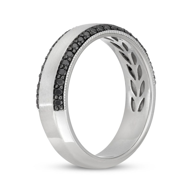 Neil Lane Men's Black Diamond Band 1/2 ct tw 14K White Gold