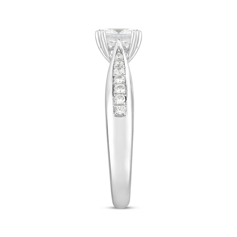 Main Image 2 of Now + Forever Diamond Engagement Ring 1 ct tw Princess & Round 14K White Gold