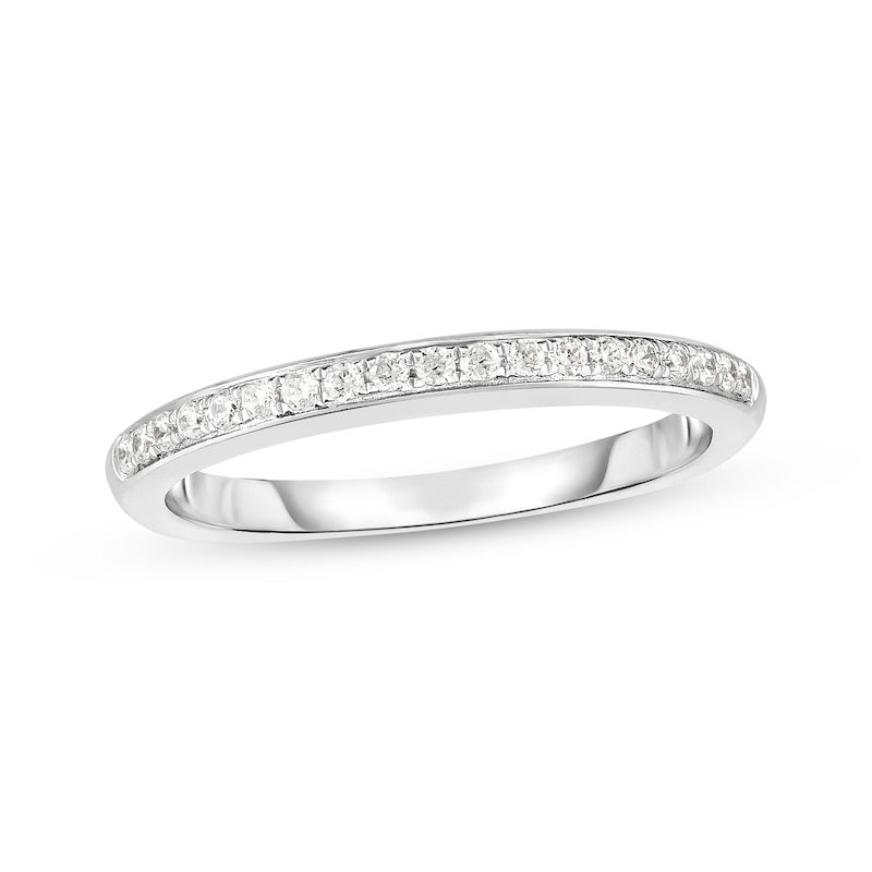 Main Image 1 of Now + Forever Diamond Wedding Band 1/6 ct tw Round-cut 14K White Gold