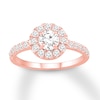 Thumbnail Image 0 of Diamond Engagement Ring 1 ct tw Round-cut 14K Rose Gold