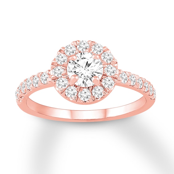 Now + Forever Diamond Engagement Ring 1 ct tw Round-cut 14K Rose Gold