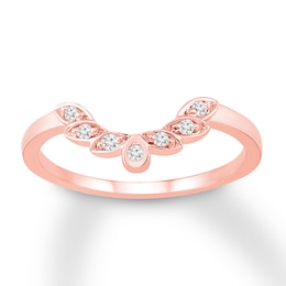 Now + Forever Diamond Wedding Band 1/20 ct tw Round-cut 14K Rose Gold