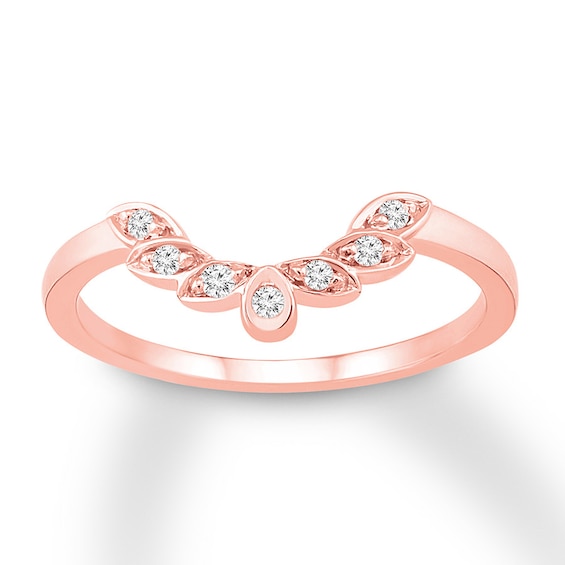 Now + Forever Diamond Wedding Band 1/20 ct tw Round-cut 14K Rose Gold