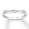 Thumbnail Image 0 of Diamond Wedding Band 1/8 ct tw Round-cut 10K White Gold