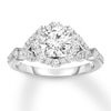 Thumbnail Image 0 of Diamond Bridal Set 1-1/2 ct tw Round-cut 14K White Gold