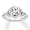 Thumbnail Image 0 of Diamond Bridal Set 1-1/2 ct tw Round-cut 14K White Gold