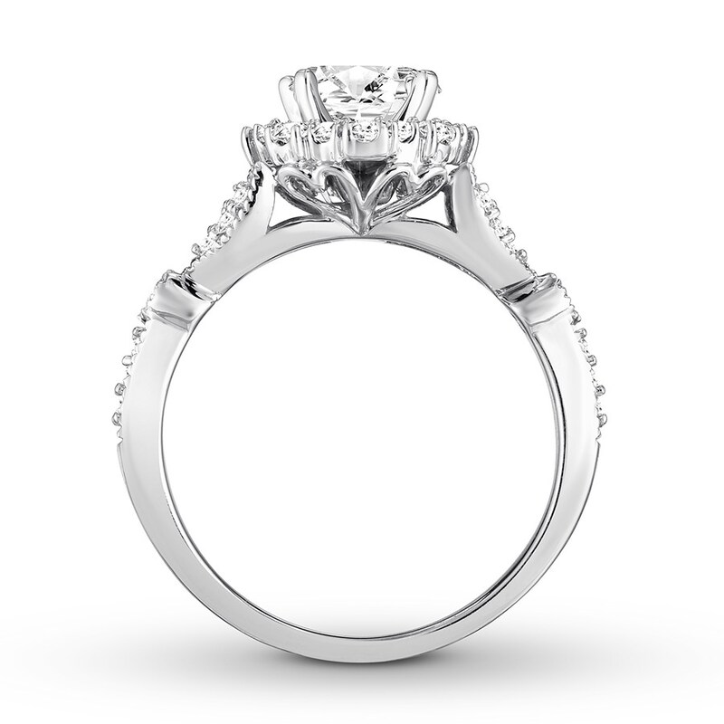 Diamond Bridal Set 1-1/2 ct tw Round-cut 14K White Gold
