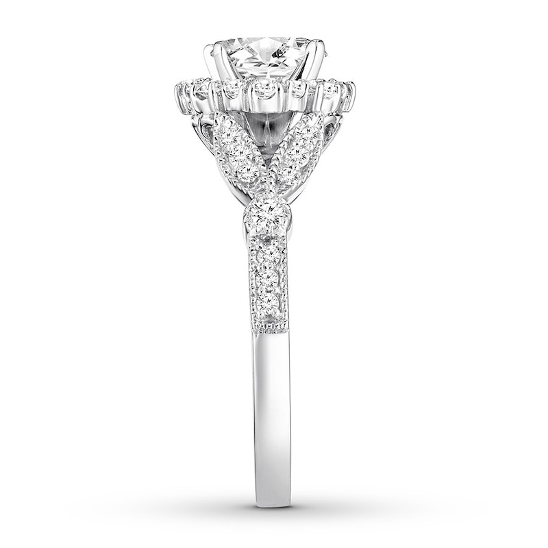 Diamond Bridal Set 1-1/2 ct tw Round-cut 14K White Gold