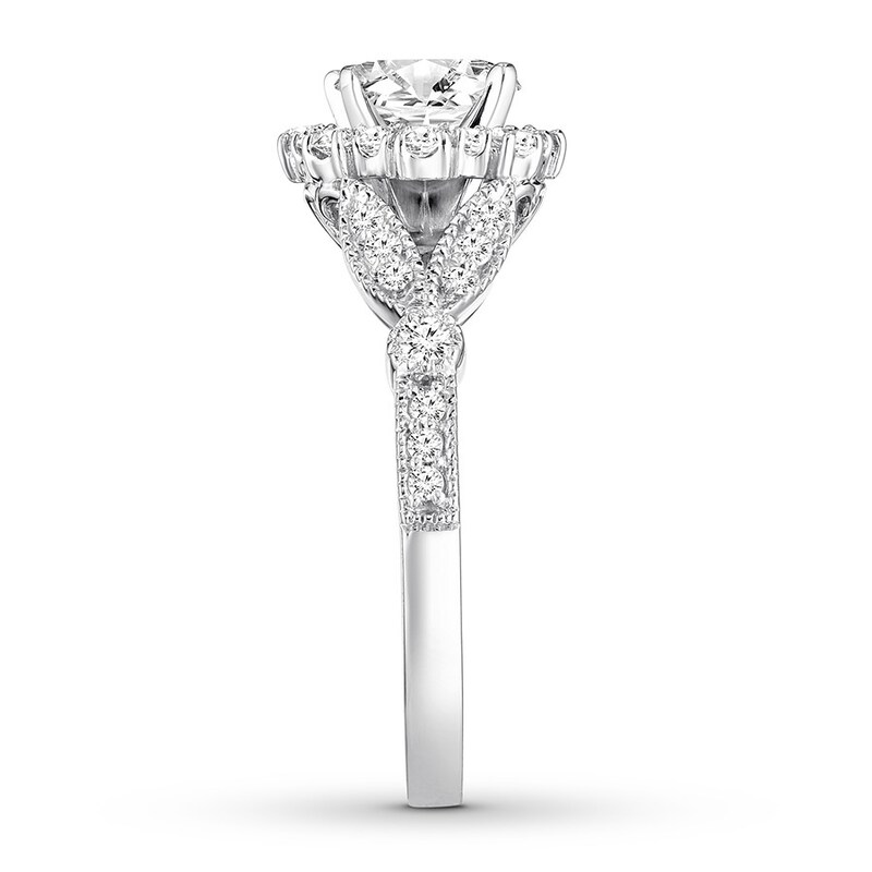 Diamond Bridal Set 1-1/2 ct tw Round-cut 14K White Gold