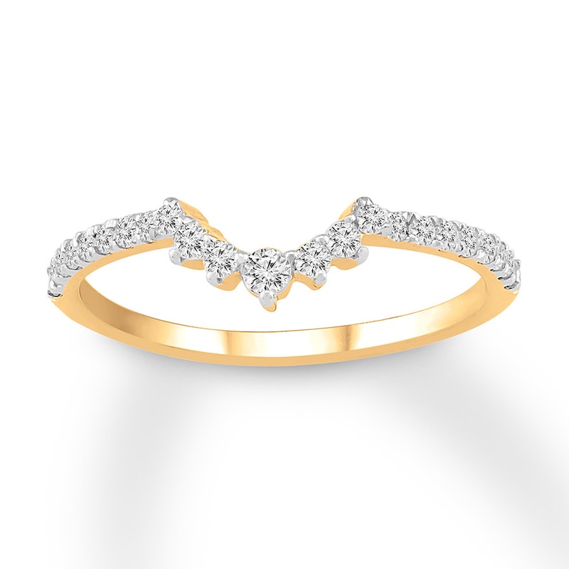Main Image 1 of Now + Forever Diamond Wedding Band 1/5 ct tw Round-cut 14K Yellow Gold