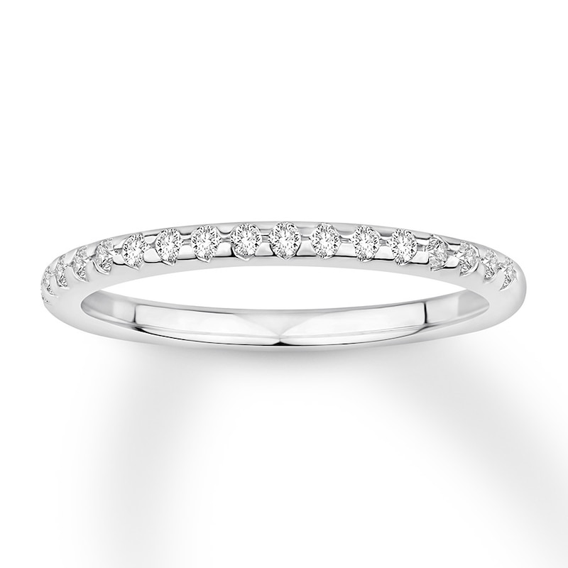 Main Image 1 of Now + Forever Diamond Wedding Band 1/5 ct tw Round-cut 14K White Gold