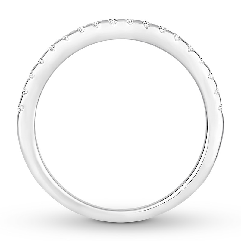 Main Image 2 of Now + Forever Diamond Wedding Band 1/5 ct tw Round-cut 14K White Gold