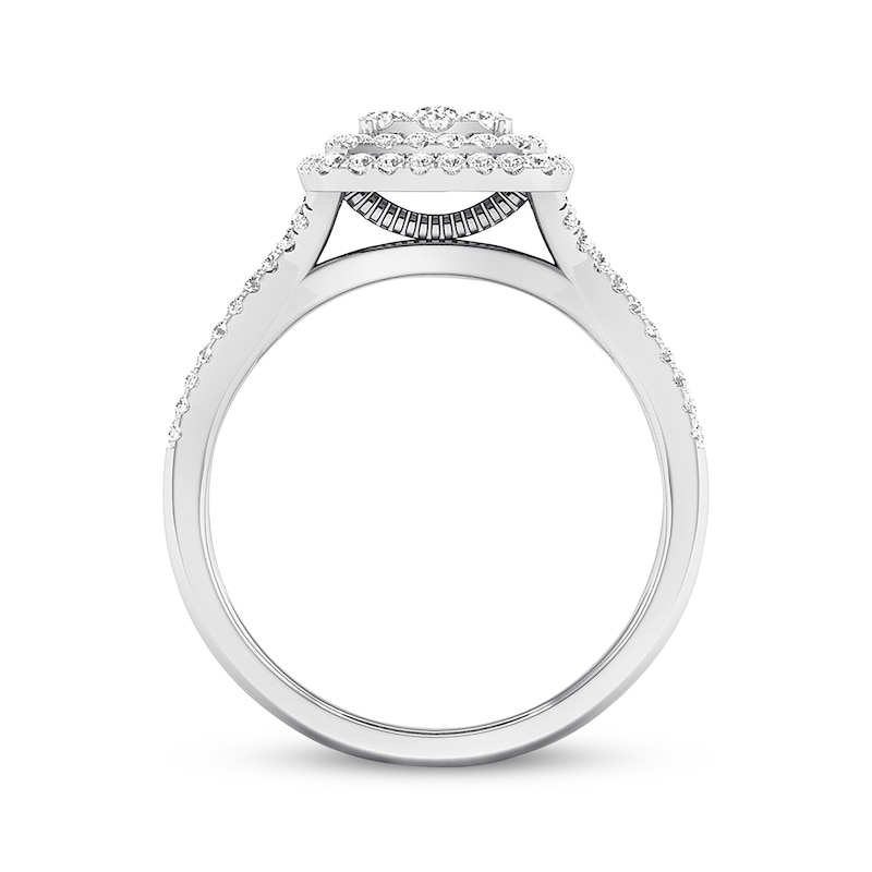 Main Image 3 of Now + Forever Diamond Engagement Ring 1/3 ct tw Round-cut 10K White Gold