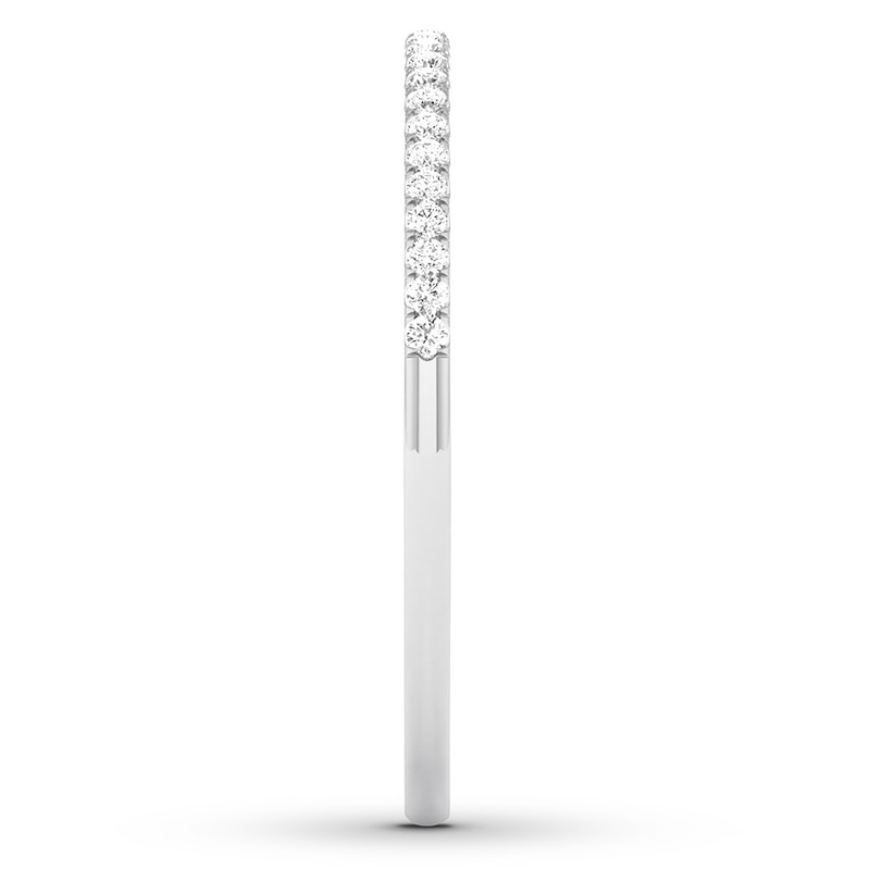 Main Image 3 of Now + Forever Diamond Wedding Band 1/10 ct tw Round-cut 10K White Gold