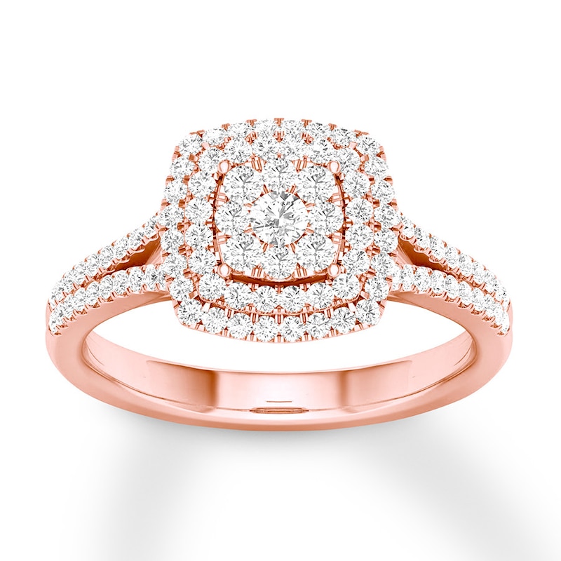 Main Image 1 of Now + Forever Diamond Engagement Ring 1/3 ct tw Round-cut 10K Rose Gold