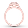 Thumbnail Image 1 of Diamond Engagement Ring 1/3 ct tw Round-cut 10K Rose Gold