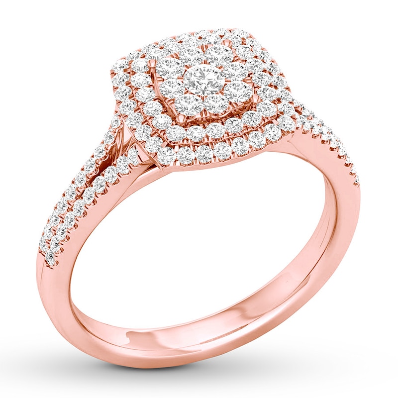 Main Image 4 of Now + Forever Diamond Engagement Ring 1/3 ct tw Round-cut 10K Rose Gold