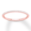 Thumbnail Image 0 of Diamond Wedding Band 1/10 ct tw Round-cut 10K Rose Gold