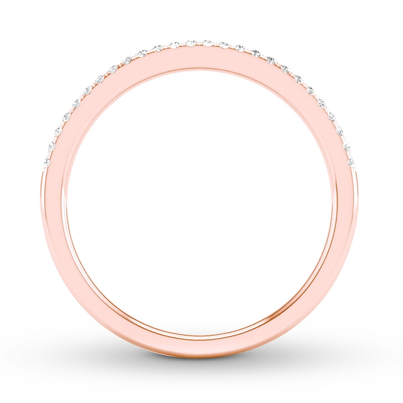 Main Image 2 of Now + Forever Diamond Wedding Band 1/10 ct tw Round-cut 10K Rose Gold