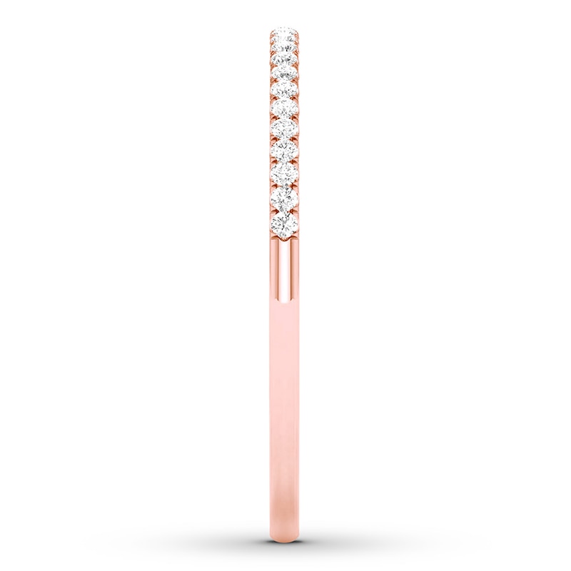 Main Image 3 of Now + Forever Diamond Wedding Band 1/10 ct tw Round-cut 10K Rose Gold
