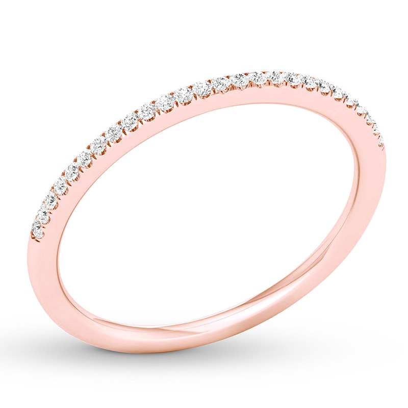 Main Image 4 of Now + Forever Diamond Wedding Band 1/10 ct tw Round-cut 10K Rose Gold