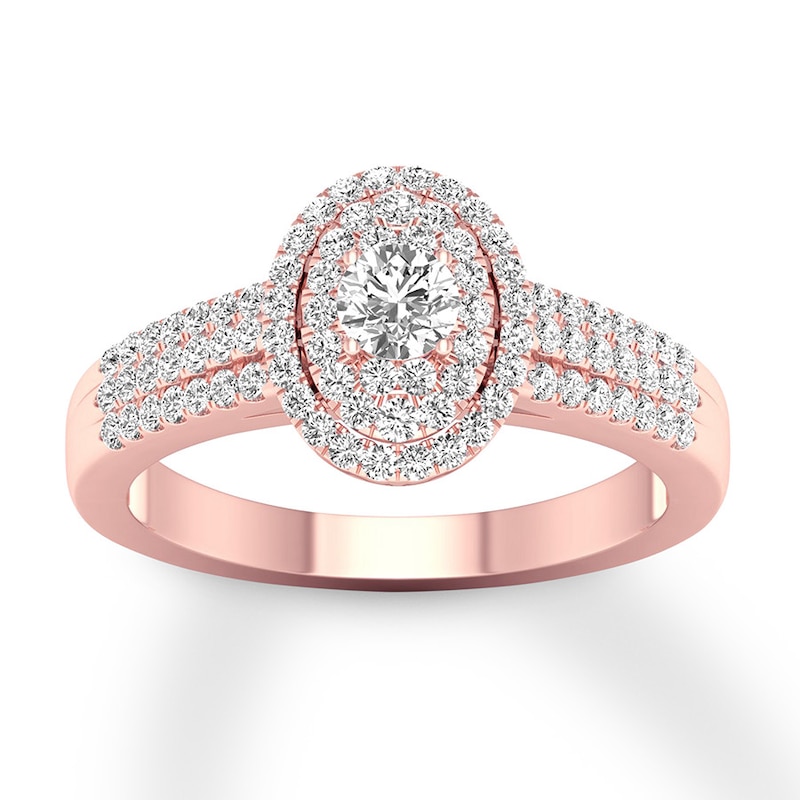 Main Image 1 of Now + Forever Diamond Engagement Ring 3/8 ct tw Round-cut 10K Rose Gold