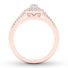 Thumbnail Image 1 of Diamond Engagement Ring 3/8 ct tw Round-cut 10K Rose Gold