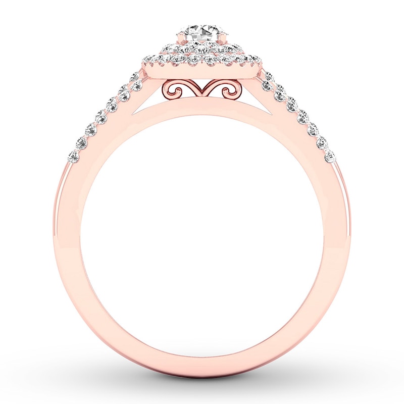 Main Image 2 of Now + Forever Diamond Engagement Ring 3/8 ct tw Round-cut 10K Rose Gold