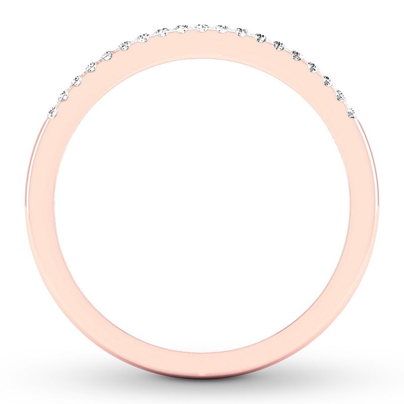 Main Image 2 of Now + Forever Diamond Wedding Band 1/15 ct tw Round-cut 10K Rose Gold