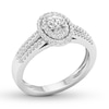 Thumbnail Image 3 of Diamond Engagement Ring 3/8 ct tw Round-cut 10K White Gold