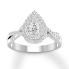 Thumbnail Image 1 of Now + Forever Diamond Engagement Ring 3/8 ct tw Round-cut 10K White Gold