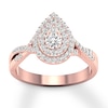 Thumbnail Image 0 of Diamond Engagement Ring 3/8 ct tw Round-cut 10K Rose Gold