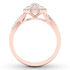 Thumbnail Image 1 of Diamond Engagement Ring 3/8 ct tw Round-cut 10K Rose Gold