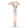 Thumbnail Image 2 of Diamond Engagement Ring 3/8 ct tw Round-cut 10K Rose Gold