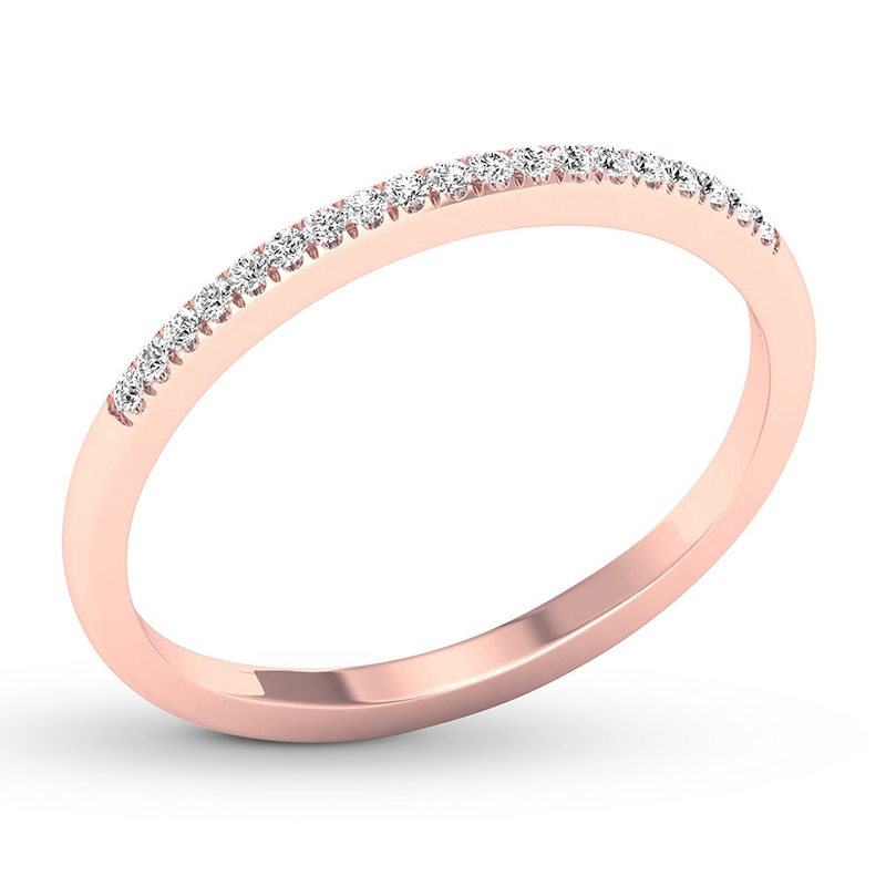 Main Image 4 of Now + Forever Diamond Wedding Band 1/15 ct tw Round-cut 10K Rose Gold