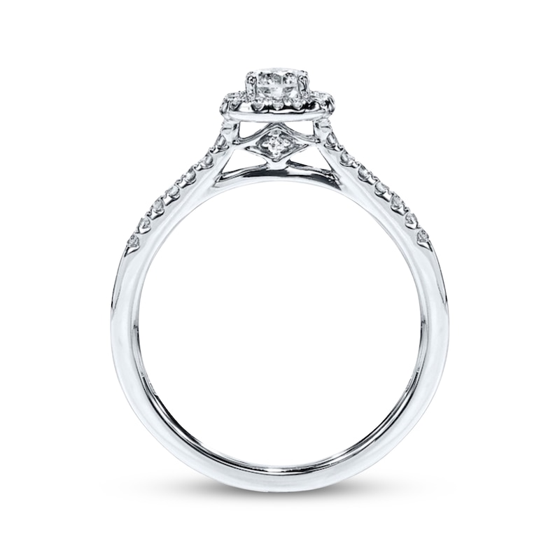 Main Image 3 of Now + Forever Diamond Engagement Ring 3/8 ct tw Round-cut 10K White Gold