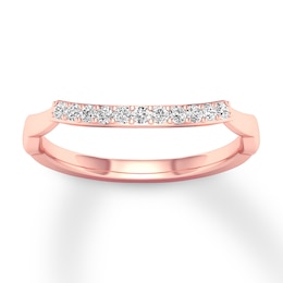 Now + Forever Diamond Wedding Band 1/8 ct tw Round-cut 14K Rose Gold