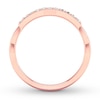 Thumbnail Image 2 of Now + Forever Diamond Wedding Band 1/8 ct tw Round-cut 14K Rose Gold