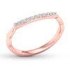 Thumbnail Image 4 of Now + Forever Diamond Wedding Band 1/8 ct tw Round-cut 14K Rose Gold