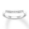 Thumbnail Image 0 of Diamond Wedding Band 1/8 ct tw Round-cut 14K White Gold