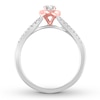Thumbnail Image 2 of Now + Forever Diamond Engagement Ring 1/3 ct tw Round-cut 14K Two-Tone Gold