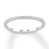 Thumbnail Image 0 of Diamond Wedding Band 1/10 ct tw Round-cut 14K White Gold