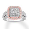 Thumbnail Image 0 of Diamond Engagement Ring 1-3/4 ct tw Princess & Round 14K Gold
