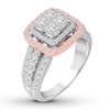 Thumbnail Image 2 of Diamond Engagement Ring 1-3/4 ct tw Princess & Round 14K Gold