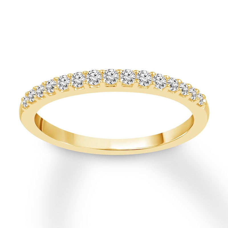 Diamond Wedding Band 1/5 ct tw Round-cut 14K Yellow Gold